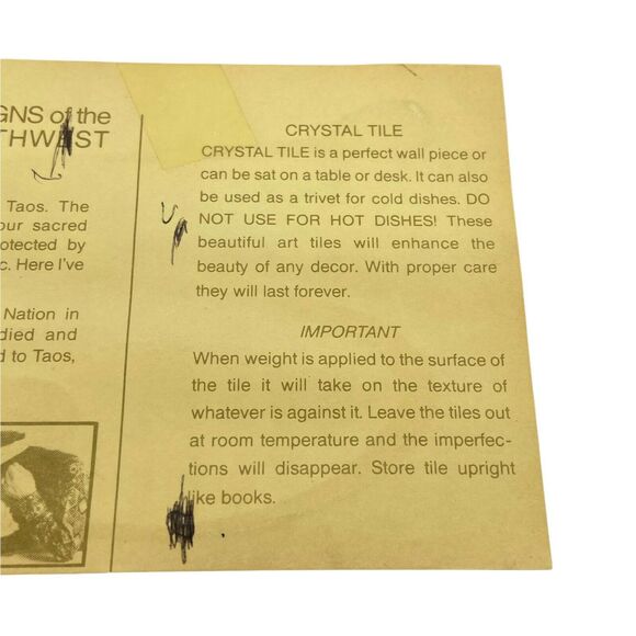 R.C Gorman Multicolor Rectangular Shaped Women With Blue Blanket Wall Tile - Picture 7 of 16